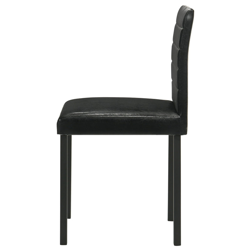 Garza Upholstered Dining Side Chair Black (Set of 4)