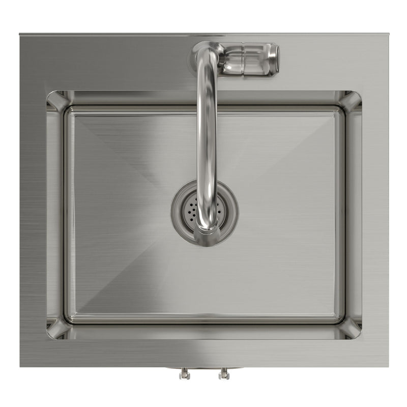 Reed - Deluxe Laundry Cabinet With Pull-Out Faucet And Stainless Steel Sink