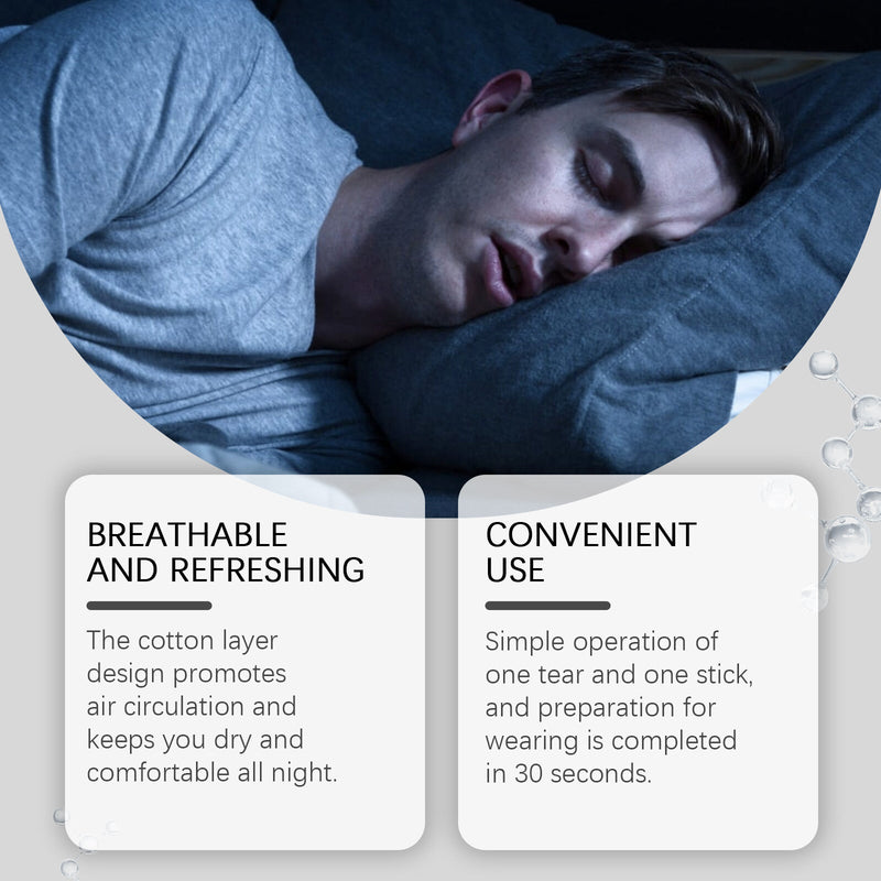 Anti-Snoring Mouth Tape – Comfortable Sleep Stickers for Better Breathing