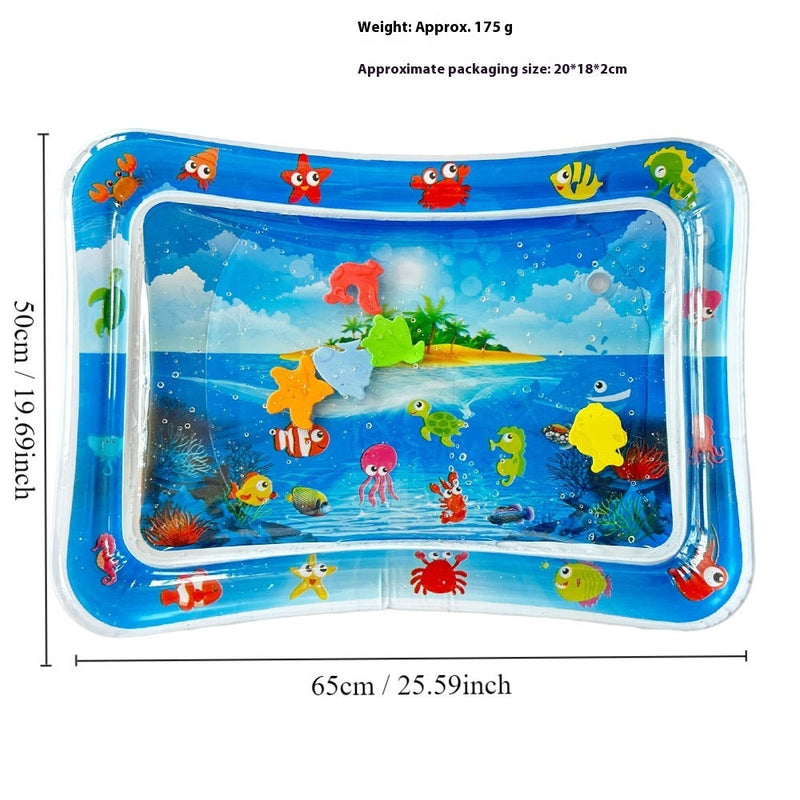 Children's Inflatable Marine Animal Racket Water Cushion Baby Crawling Racket Water Bag Racket Water Cushion Climbing Pad