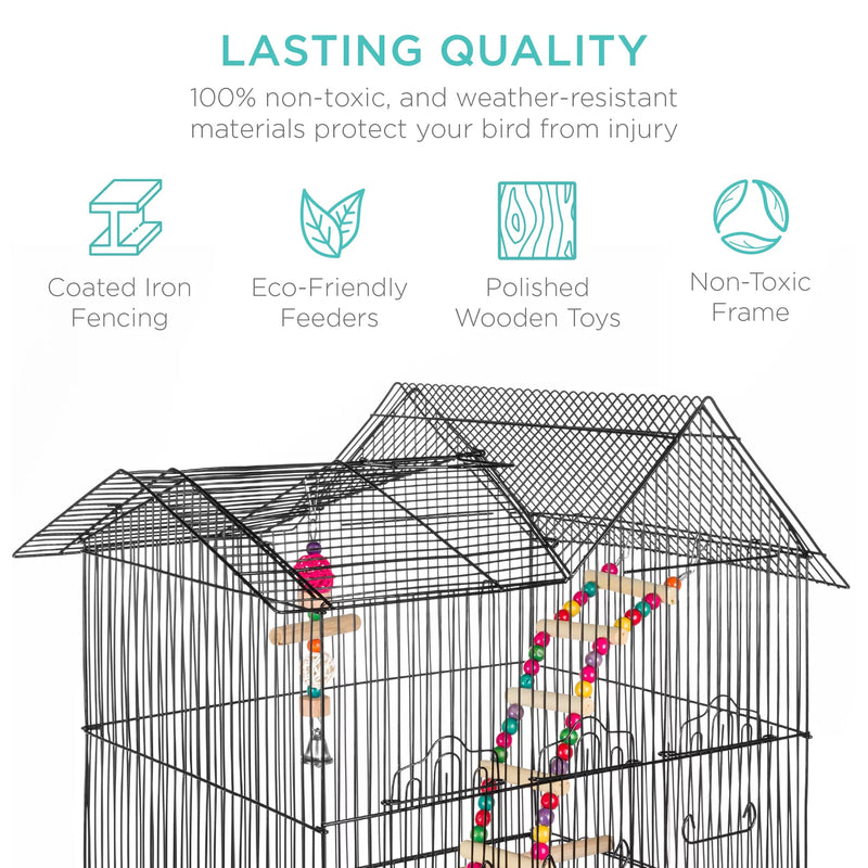 36In Indoor/Outdoor Iron Bird Cage for Parro