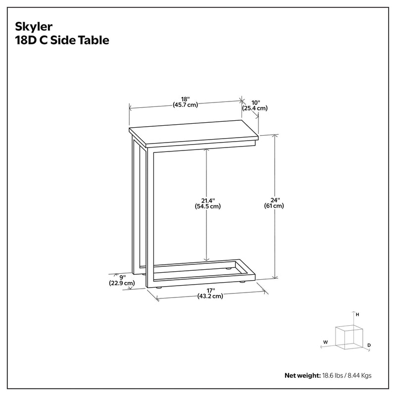 Skyler - C Side Table Handcrafted