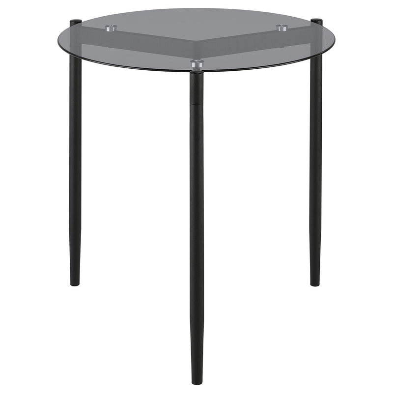 Rosalie 2-piece Round Coffee and End Table Set Grey