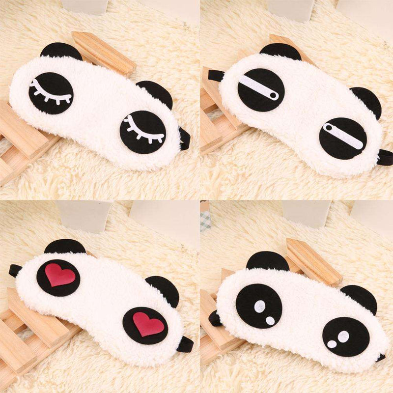 Cute Panda Sleeping Face Eye Mask: Blindfold Eyeshade Travel Sleep Aid