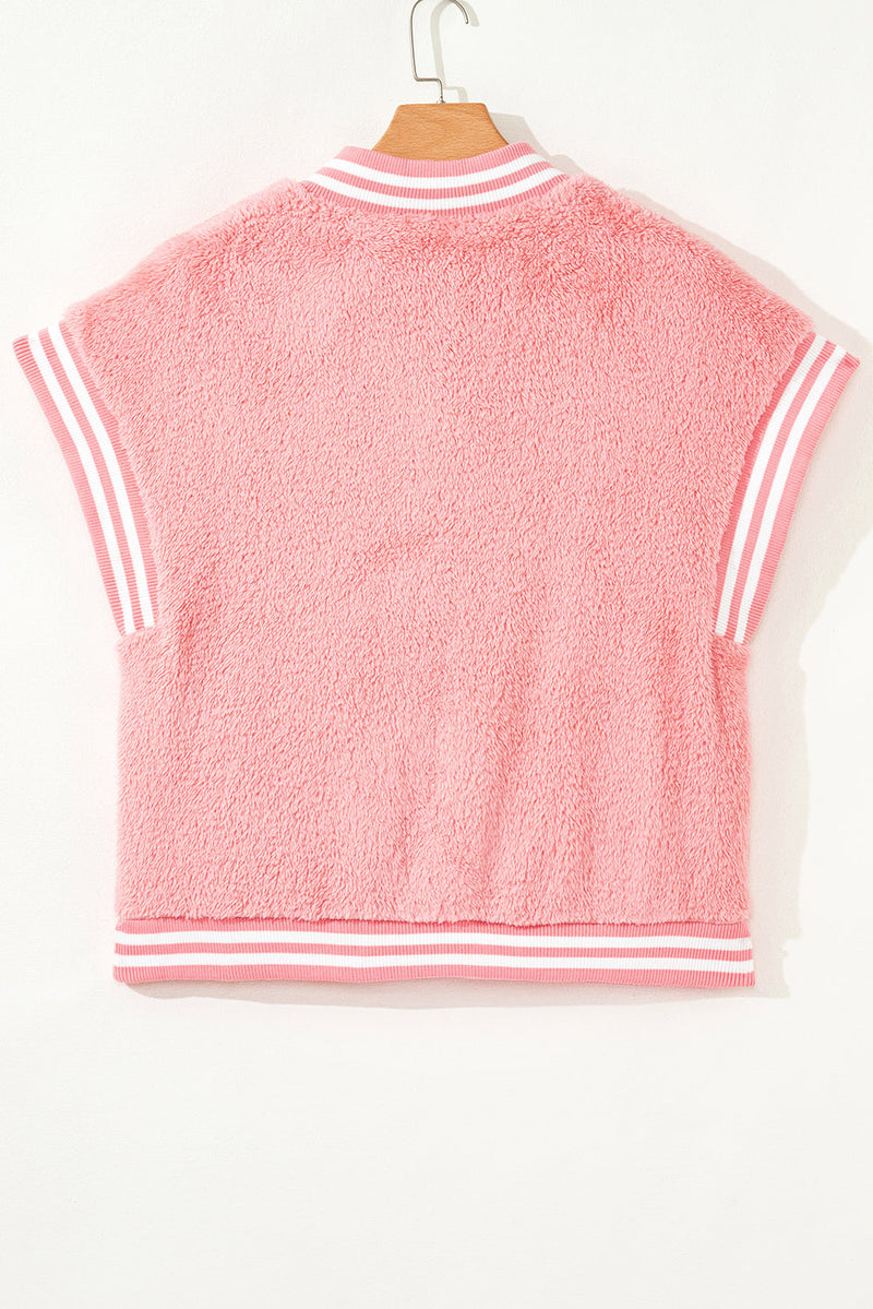 Mila Patchwork Winter Plush Vest