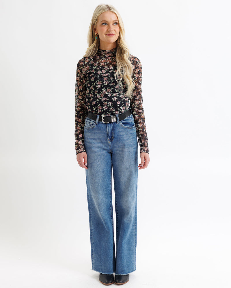 Floral Lace Layering Top