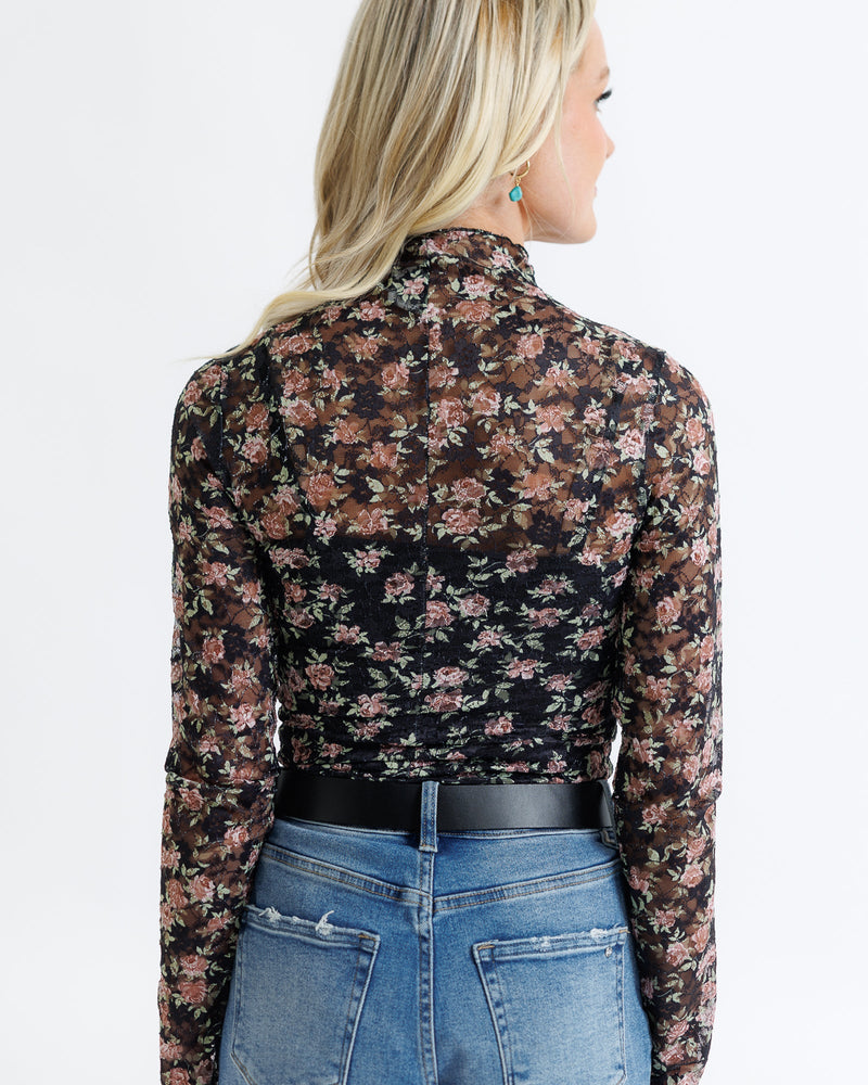 Floral Lace Layering Top