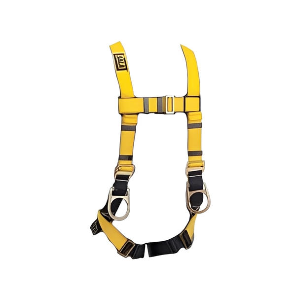 Construction Style Positioning Harness, Back D-ring, Pass-thru Buckle Leg Straps