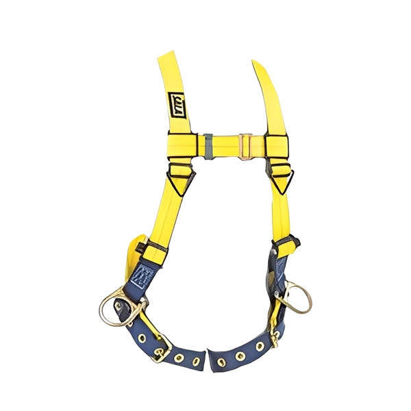 Delta Vest Style Positioning Harness, Back&Side D-Rings, Pass Thru Buckle Legs - All Sizes