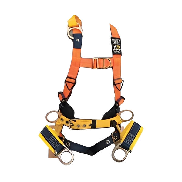 Chair Harness with Rigid Seat Board, Extended Back D-Ring/Side D-Rings - All Sizes