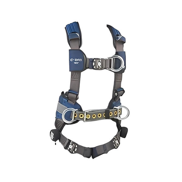 ExoFit NEX Construction Style Climbing Harness, Back/Side/Front D-Rings - All Sizes