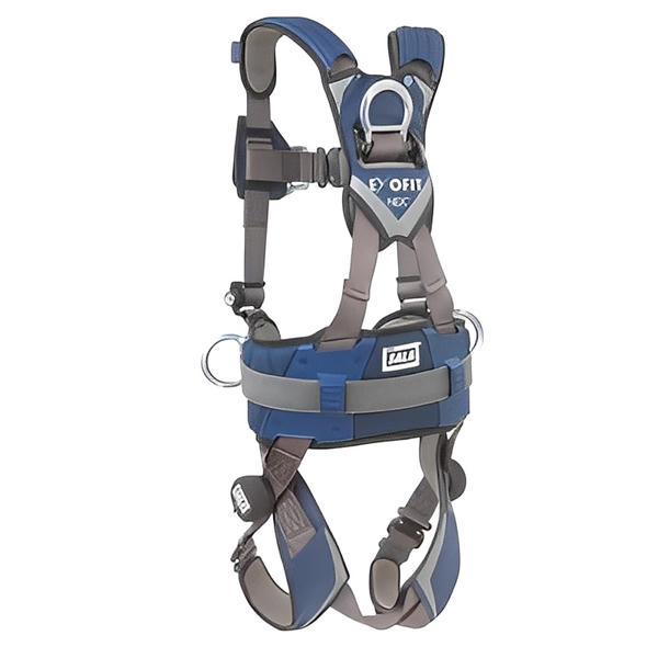 ExoFit NEX Construction Style Climbing Harness, Back/Side/Front D-Rings - All Sizes