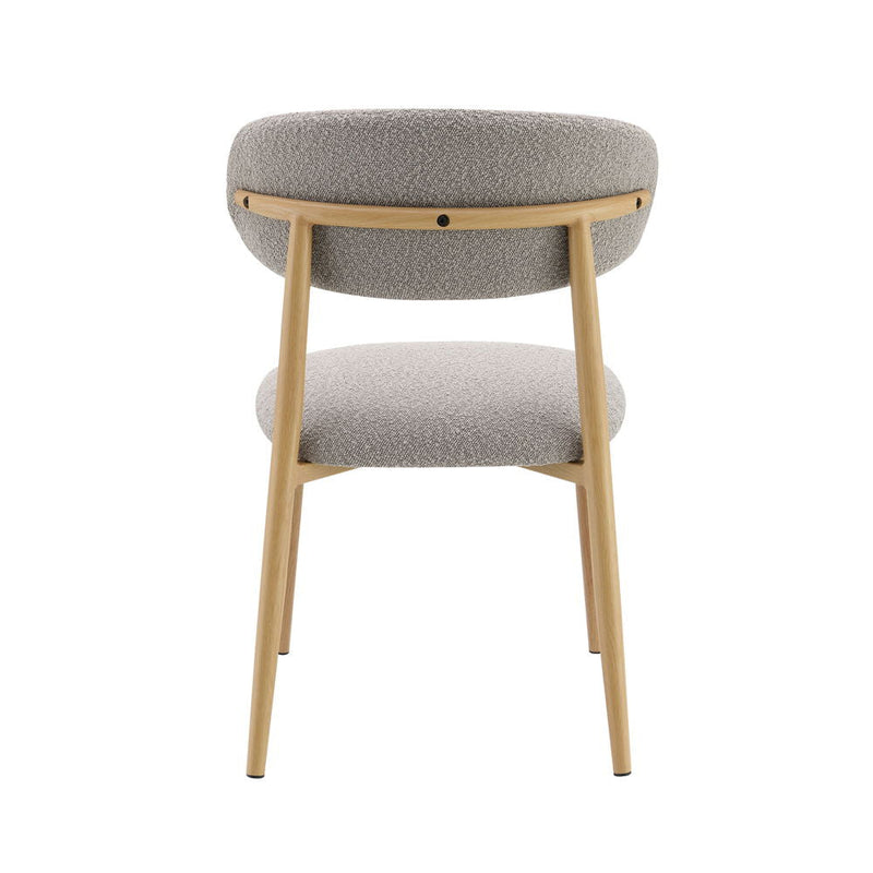Kacey - Side Chair (Set of 2) - Gray Boucle & Natural