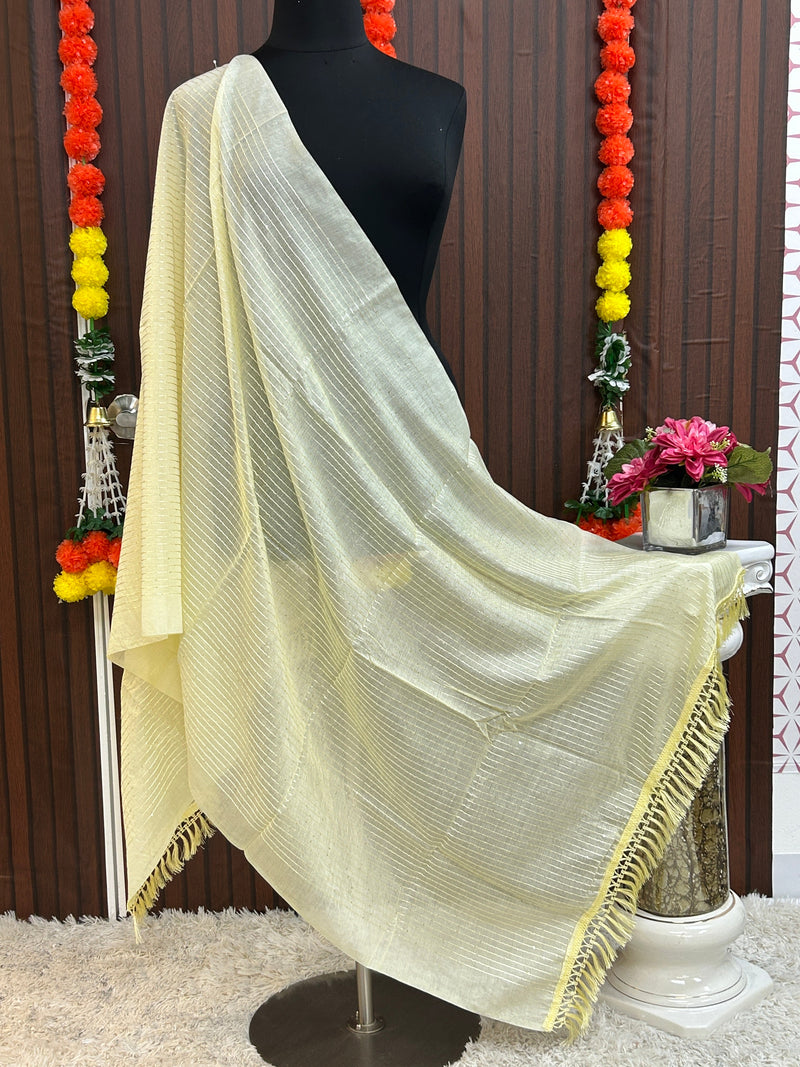 Cotton dupatta with sequin work