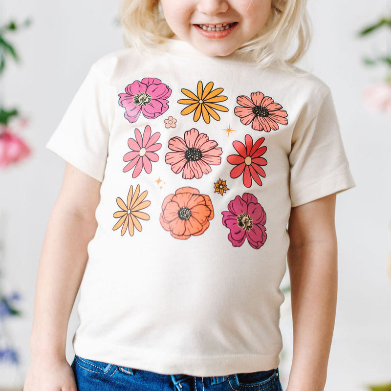 3x3 Spring Flowers - Child Tee