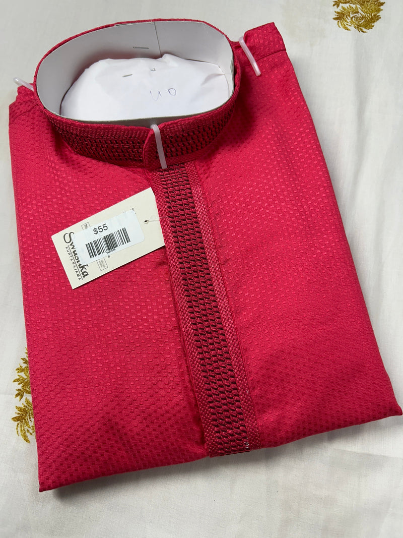 Cotton silk kurta set