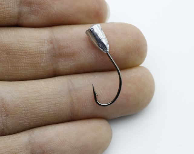 Rompin 10pcs/bag overturned hook lead fishing hooks