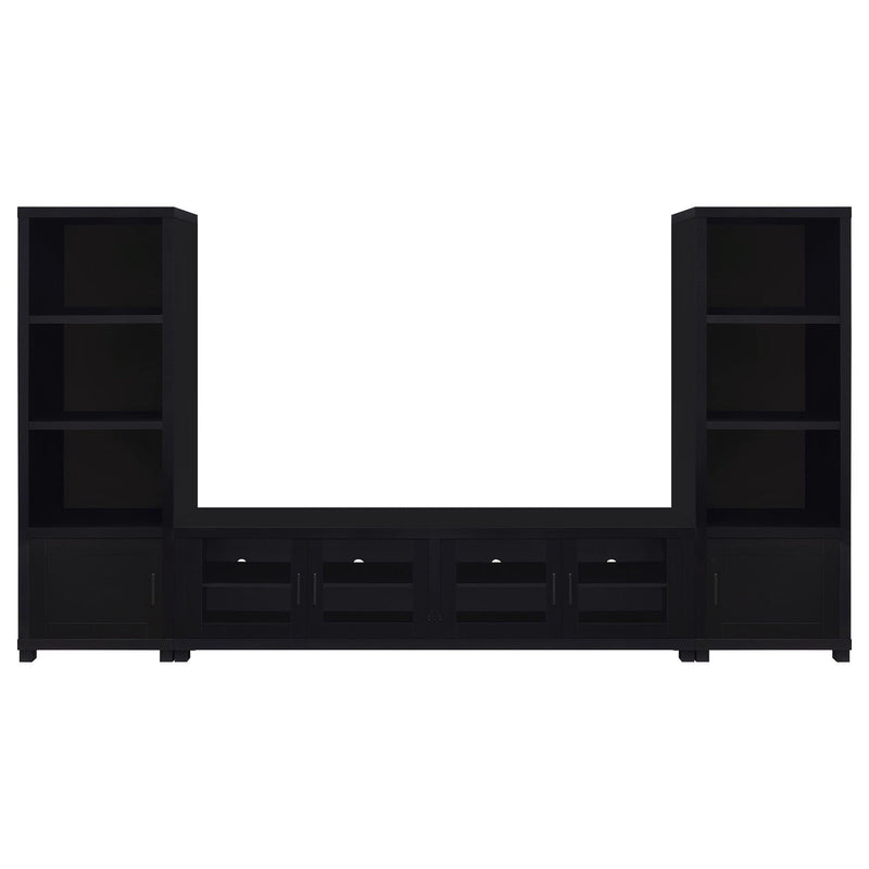 Jupiter 3-piece Entertainment Center 79-inch TV Stand Black