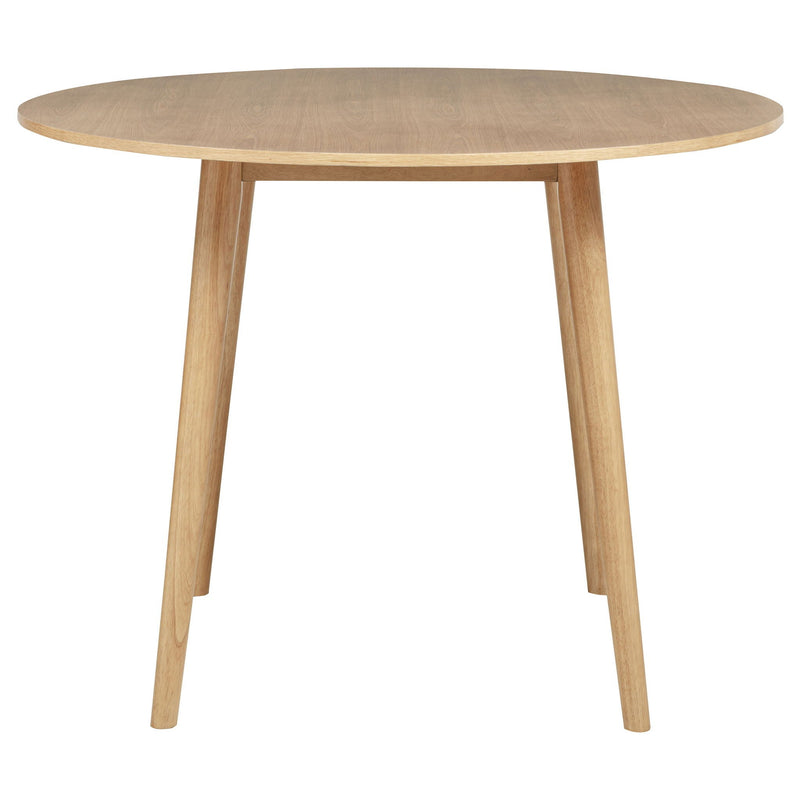Andrews 5-piece Round Counter Dining Set Light Ash and White