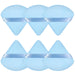 6 Pcs Powder Puff Face Soft Triangle Makeup Puff Velour Makeup Sponge Beauty Blender for Loose Powder (Black)