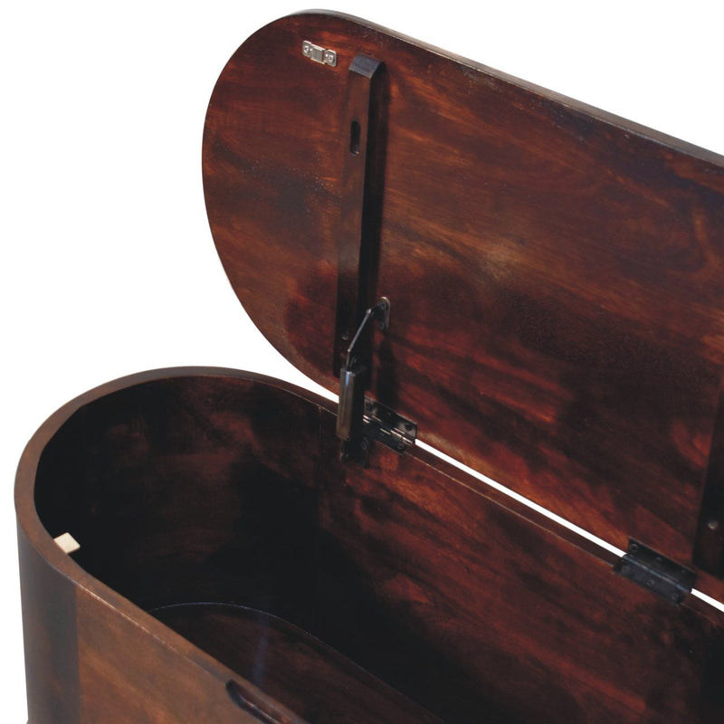 Rounded Lid Up Blanket Box