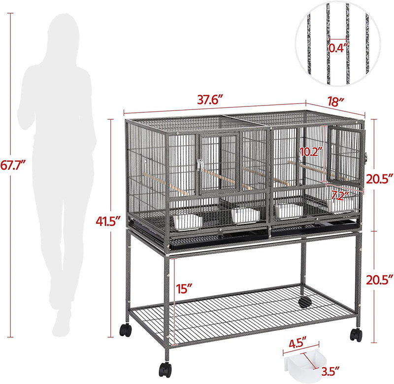 41.5" Stackable Divided Breeder for Bird