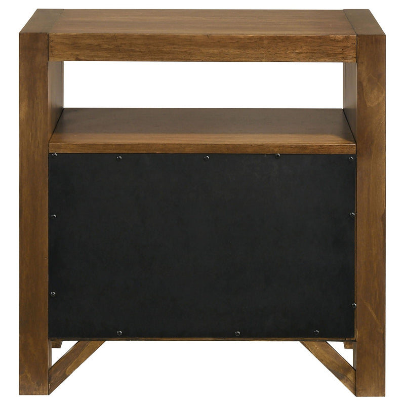 Adderley 2-drawer Nightstand Bedside Table Warm Brown