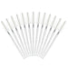 50PCS Mascara Wands, Crystal White Mascara Brushes, Disposable Eyelash Eyebrow Spoolie Brush, Lash Spoolies for Makeup Eyelash Extensions (White)