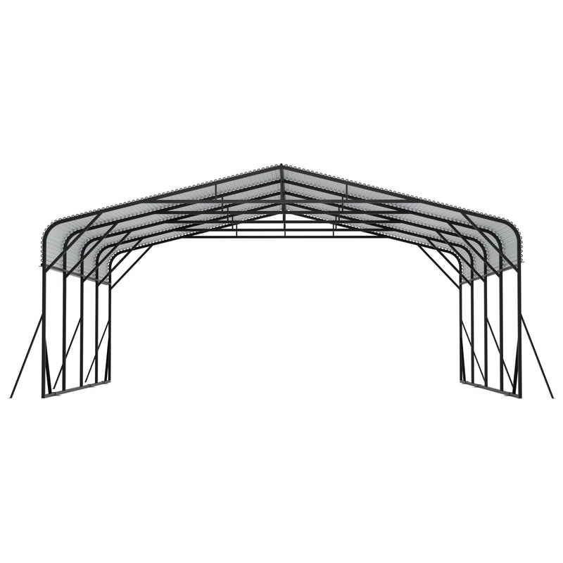 Heavy Duty Carport, All Weather Shelter - Black
