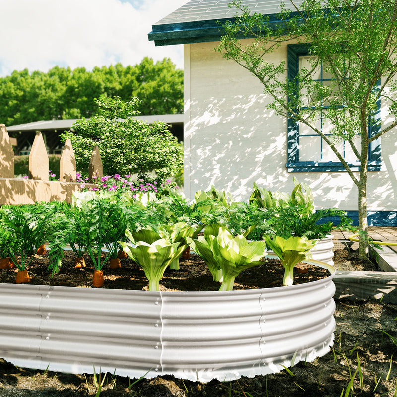 Heavy Duty Galvanized Raised Garden Bed Kit 8x4x1ft