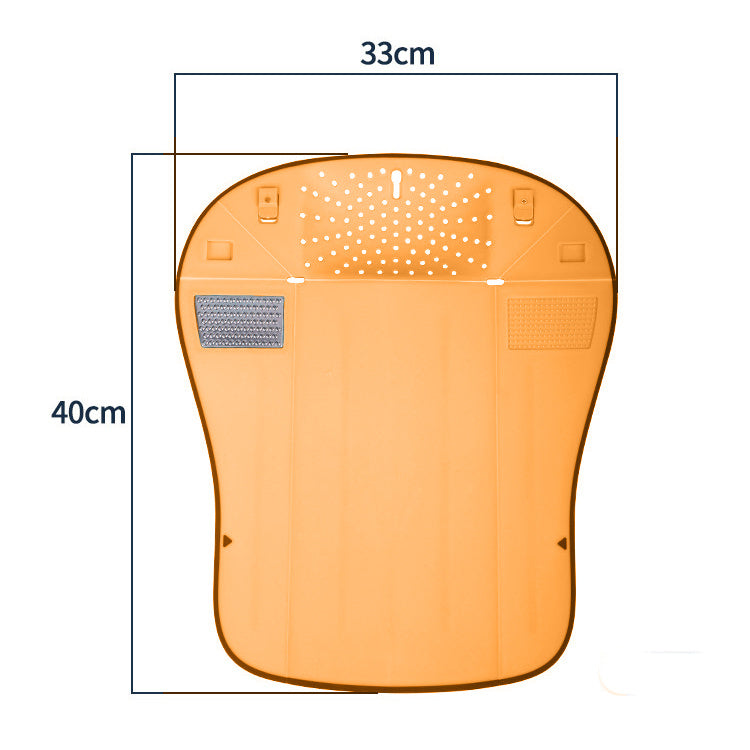 Vegetable Washing, Draining And Grinding Integrated Cutting Board