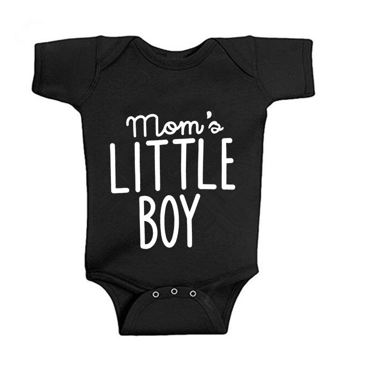 Mom's Little Boy Multicolor One-piece Romper Baby Bodysuit