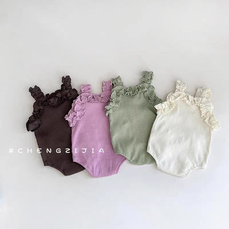 Chic Butterfly-Print Lace Cami Jumpsuit For Girls