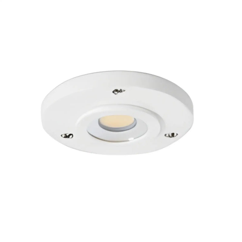 1 Light - 12V LED Puck Light – 3.3W, 3000K, Plug-In with Aluminum Housing