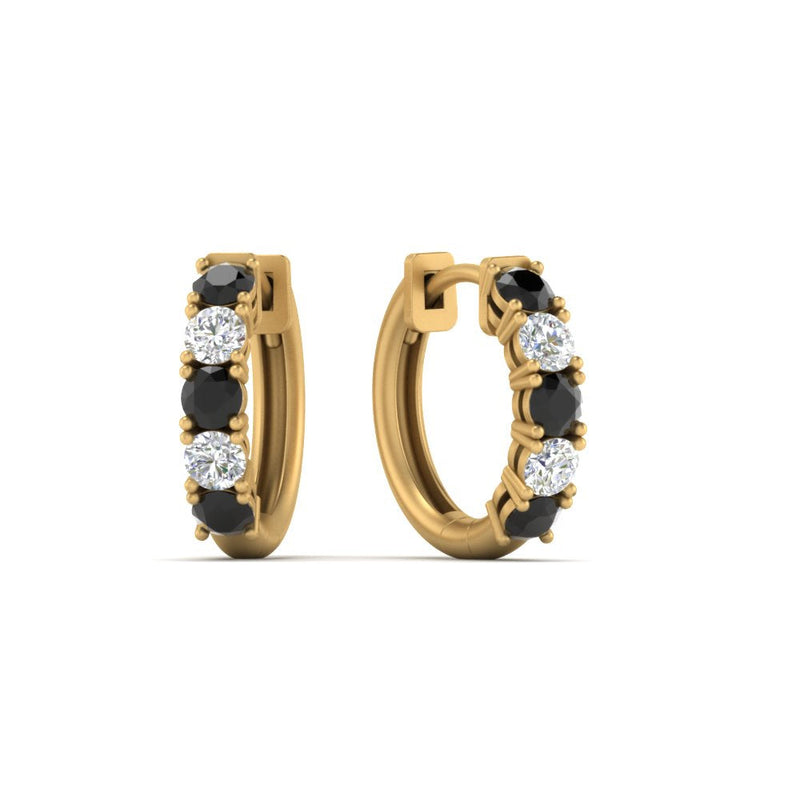 1 Carat Sparkle Five Stone Hoop Earrings