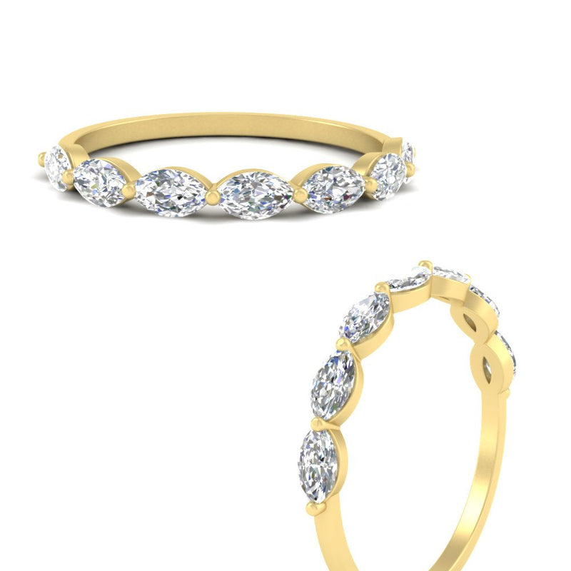 7 Stone Marquise East West 1 Carat Band