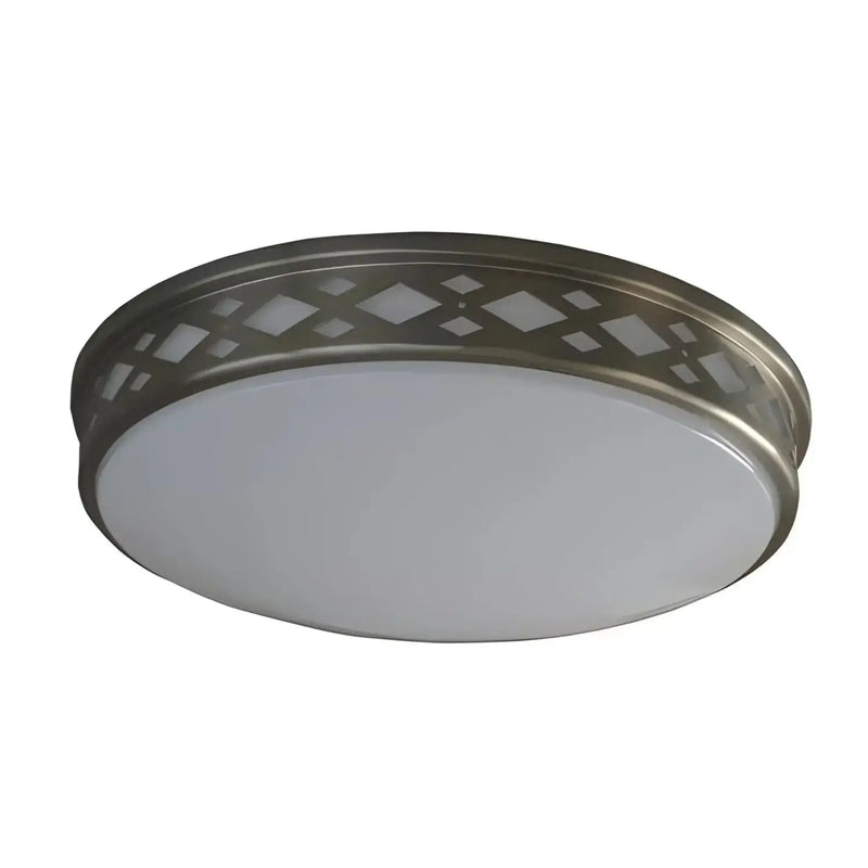 10" 15W LED Diamond Lattice Flush Mount Ceiling Light | 3000K