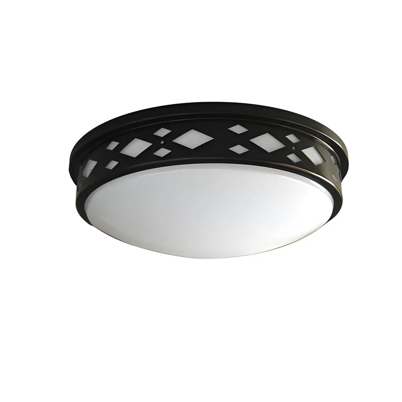 10" 15W LED Diamond Lattice Flush Mount Ceiling Lights | 4000K