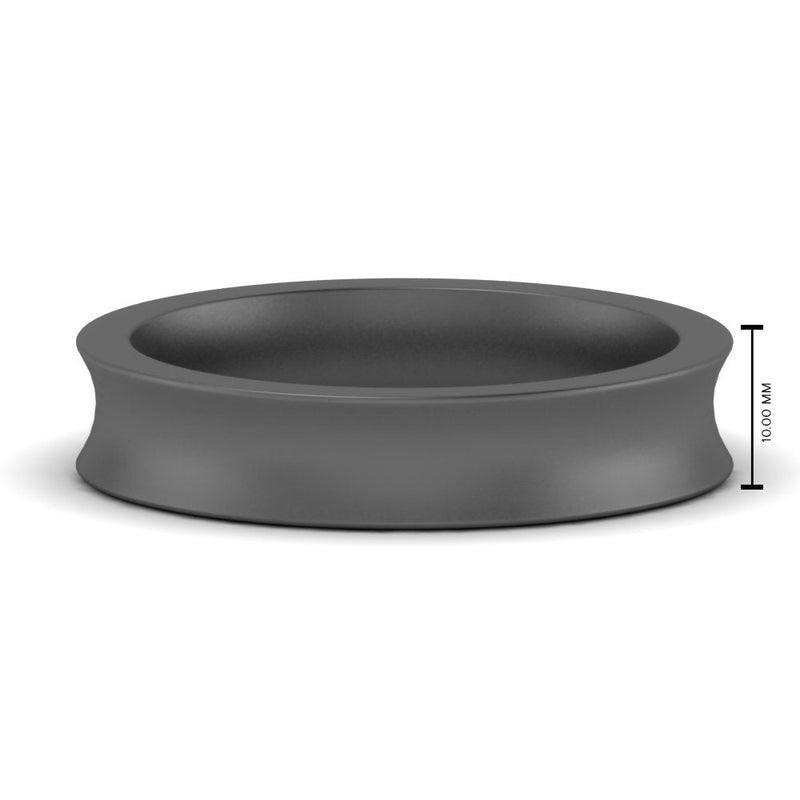 4 mm Comfort Fit Concave Mens Band