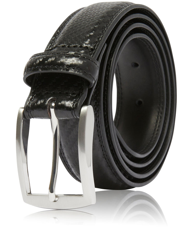 Genuine Leather Belt for Men – Zinc Alloy Buckle, 1.25" Strap