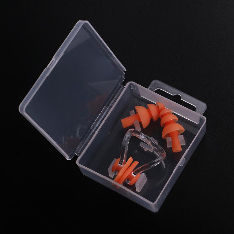 Waterproof Silicone Earplugs and Nose Clip Set