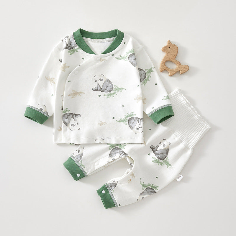Baby Set Spring Autumn High-Waisted Pure Cotton Class A Set