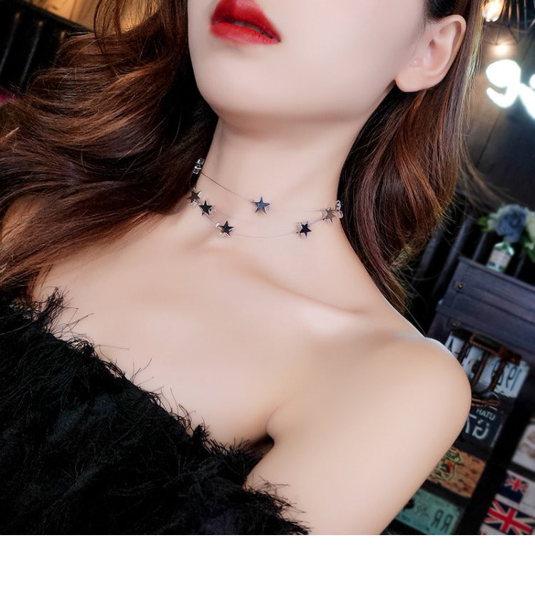 Star Link Layer Chain Necklace