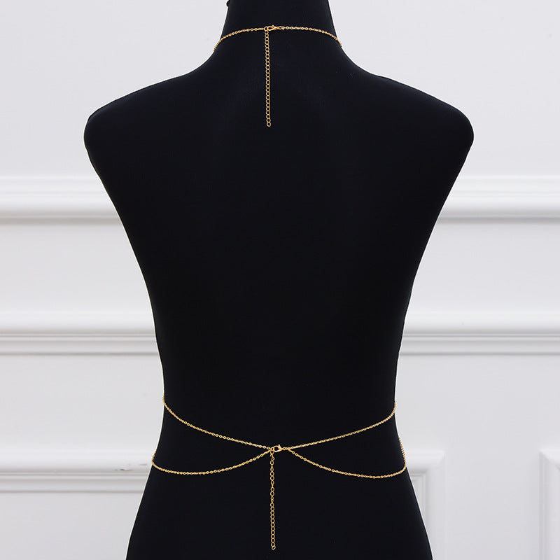 Women Beach Bikini Decor Chest Body Chain