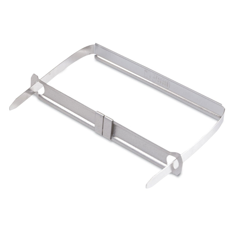 ACCO Standard Two-Piece Two-Prong Paper Fastener Base and Compressor Sets, 2" Capacity, 2.75" Center to Center, Silver, 50/Box