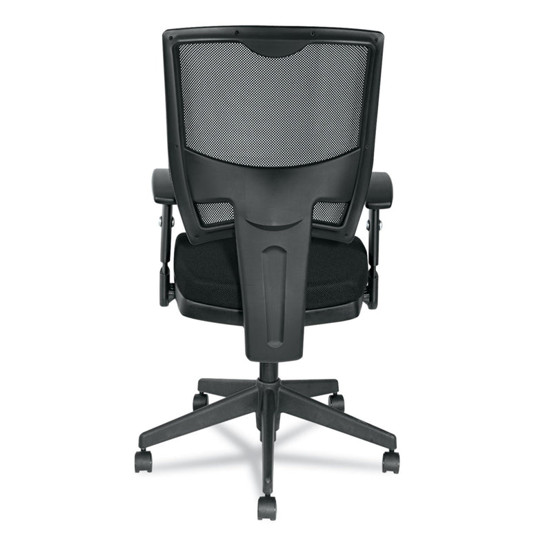 Alera Epoch Series Fabric Mesh Multifunction Chair, Supports Up to 275 lb, 17.63" to 22.44" Seat Height, Black