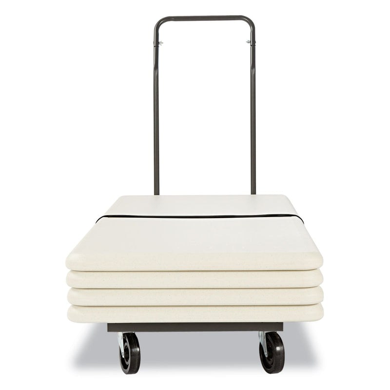 Alera Chair/Table Cart, Metal, 600 lb Capacity, 20.86" x 50.78" to 72.04" x 43.3", Black