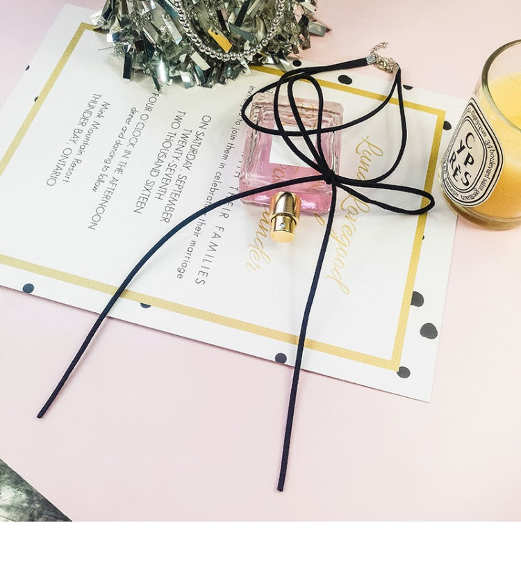 Gothic Bow-knot Wrap Choker Necklace