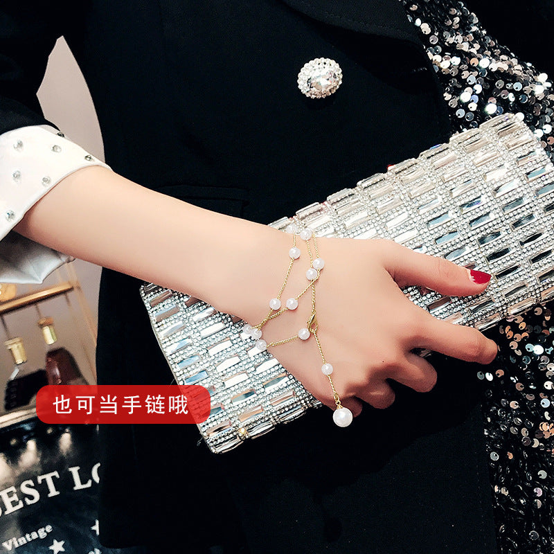 Long Pearl Chain Necklace