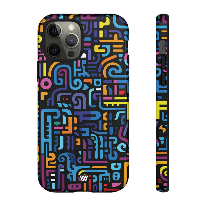 NEON GLYPHS | Tough Phone Case